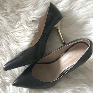 Zara black/gold stilettos